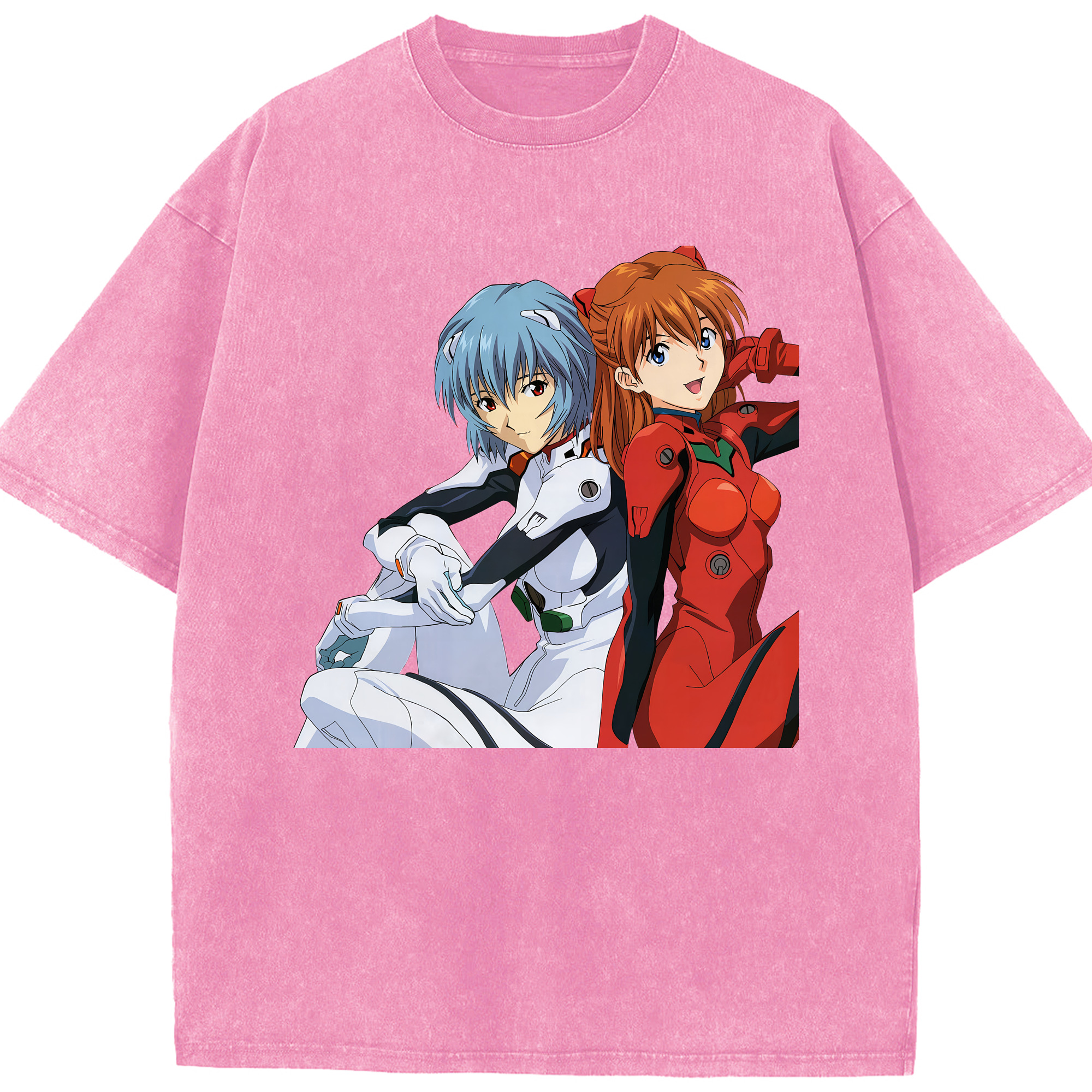 （画像用） EVA 新世紀エヴァンゲリオン 綿100% ヴィンテージ風 半袖Tシャツ（フロントプリント）
